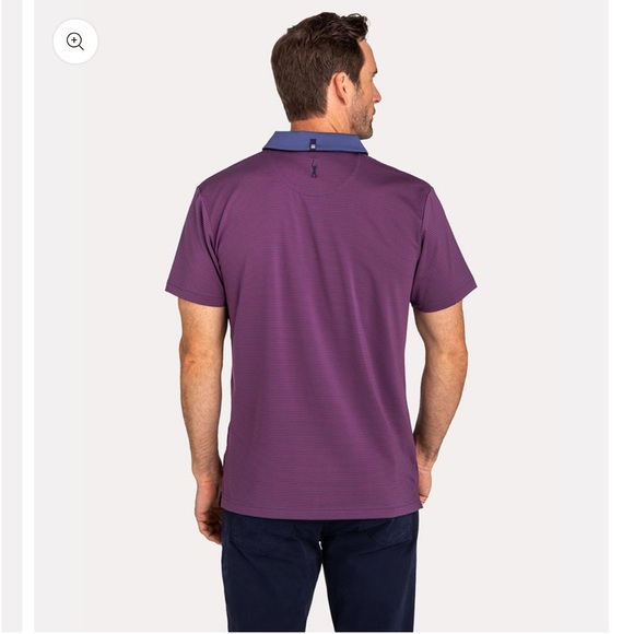 MIZZEN+MAIN Phil Mickelson Red Blue Stripe Golf Polo - Picture 3 of 9